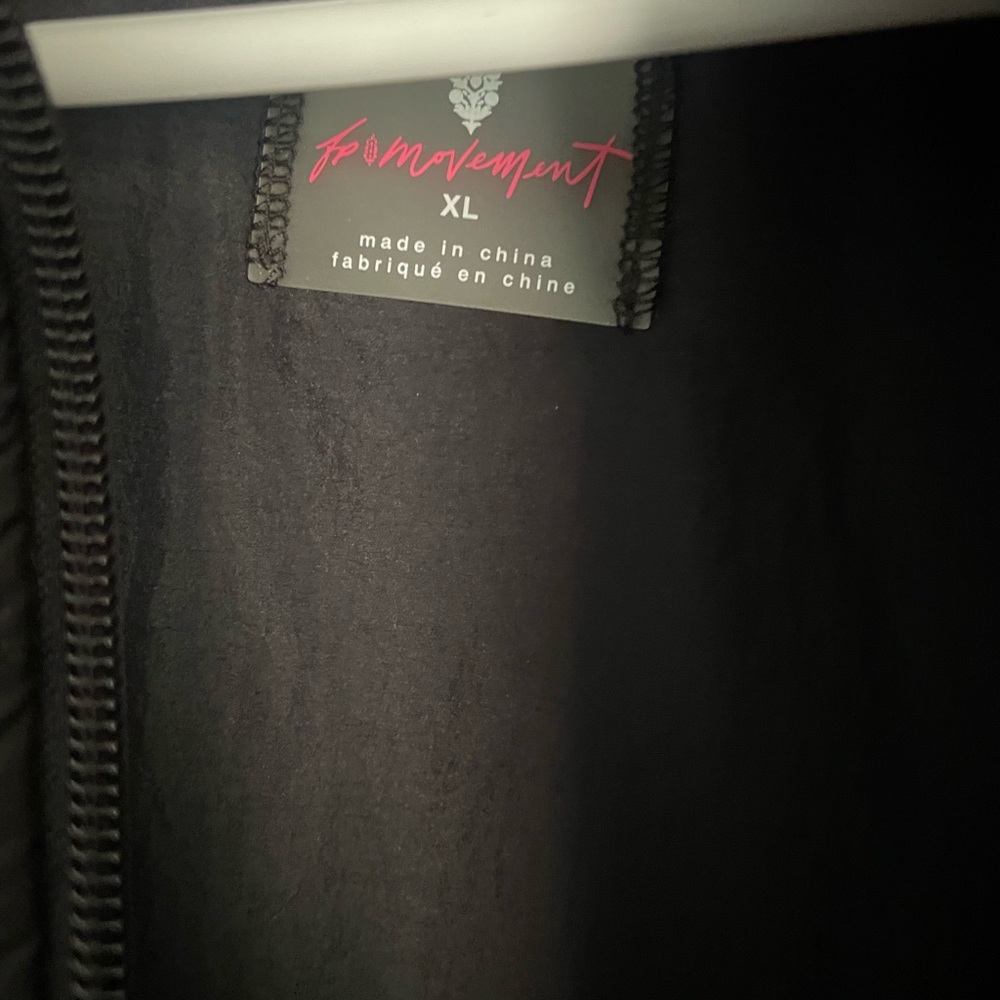 Free People Reverse Appliqué Puffer Black Floral Puffer Jacket - Picture 5 of 5